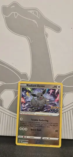 Pokemon Radiant Eevee GO Radiant Rare Promo Holo SWSH230 90 HP 50 Attack - Image 4