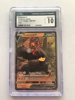 Coalossal V Pokemon 2020 Vivid Voltage 098/185 Holo Cgc 10! Read Desc! - Image 1