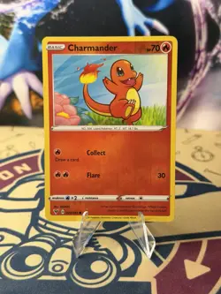 Pokemon Charmander 023/185 Vivid Voltage Reverse Holo Common - Image 1