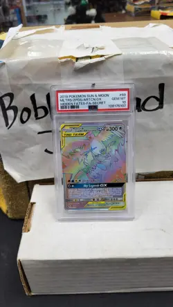 2019 MOLTRES & ZAPDOS & ARTICUNO GX TAG TEAM HIDDEN FATES POKEMON PSA 10 GEM #69 - Image 1