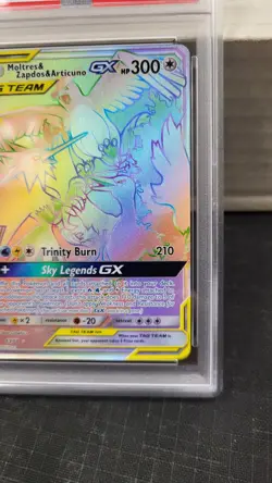 2019 MOLTRES & ZAPDOS & ARTICUNO GX TAG TEAM HIDDEN FATES POKEMON PSA 10 GEM #69 - Image 3