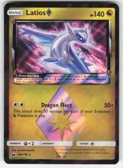 Latios ◇ 108/168 Rare Prism Star Celestial Storm Pokemon LP - Image 1