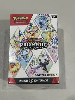 Pokemon TCG: S&V Prismatic Evolutions Booster Bundle (6pks) FACTORY SEALED - Image 1