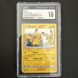 Pokemon Pikachu Team Up Blister Pk. Cosmos Holo Promo SM162 CGC 10 - Image 1