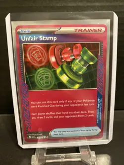 Unfair Stamp 165/167 ACE SPEC Rare Twilight Masquerade Pokemon LP - Image 1