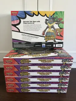 Pokemon Ascended Heroes Premium Poster Collection Mega Lucario SEALED - Image 2