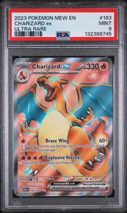 Charizard ex Ultra Rare Holo PSA 9 Sv Scarlet & Violet 151 183/165 Pokemon TCG - Image 1