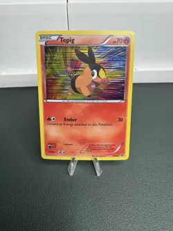 Pokemon 2011-2013 Black & White Star Holo Promos Tepig #BW02 Near Mint Condition - Image 1