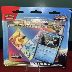 Pokemon TCG Prismatic Evolutions Tech Sticker Collection (Glaceon) - BRAND NEW - Image 1