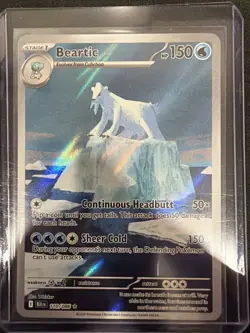 Pokemon Beartic 110/086 Sv: Black Bolt Illustration Rare Holo 150 HP English - Image 1