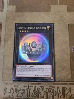 YUGIOH NUMBER 36: CHRONOMALY CHATEAU HUYUK WSUP-EN002 SUPER 1ST ED NM - Image 1