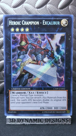 | Yugioh Heroic Champion - Excalibur CT09-EN002 Secret 2012 Rare NM- 🔥 | - Image 1