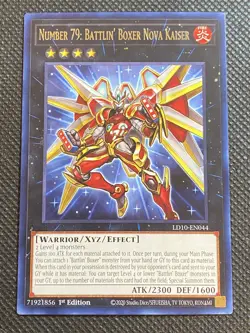 YuGiOh! - Number 79: Battlin' Boxer Nova Kaiser LD10-EN044 Rare 1at Edition NM - Image 1
