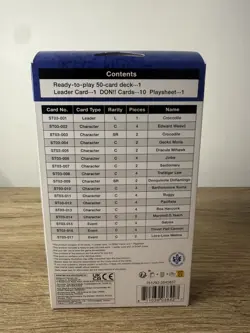 New and Sealed x 1 Starter Deck - The Seven Warlords of the Sea One Piece TCG St 811039038427 - Image 4