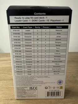 One Piece TCG Absolute Justice Starter Deck ST-06 English Sealed - Image 2