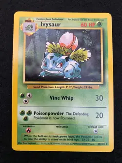 Ivysaur 30/102 Base Set Regular Near Mint (NM) - Pokemon card TCG 1999 vintage - Image 1