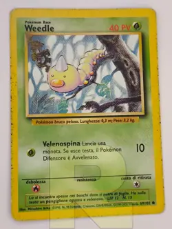 Weedle R Set Base 69/102 R Comune R Pokemon R Italiano R Poor - Image 1