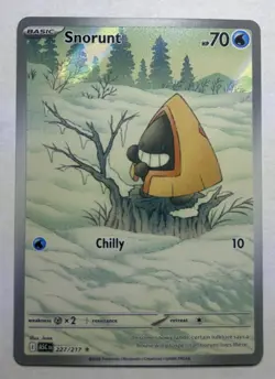 Pokemon Snorunt 227/217 ASC Holo Basic Card Lot (3) TCG English-Near Mint - Image 1