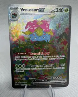 Venusaur ex 198/165 – Scarlet & Violet 151 SIR – Full Art Holo – Pokemon Card NM - Image 5