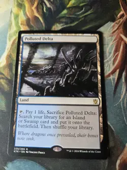 1X MTG Polluted Delta KTK Khans of Tarkir NM X1 - Image 2