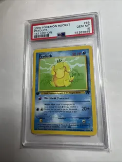 Pokemon Dark Psyduck 2000 1st Edition Team Rocket PSA 10 Gem Mint - Image 1