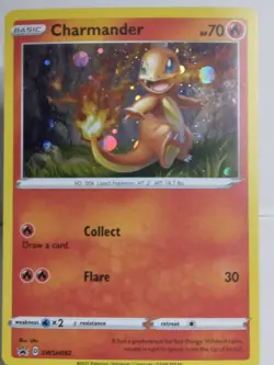 Charmander Pokemon SWSH092 Black Star Promo with HD Cosmos , NM - Image 3