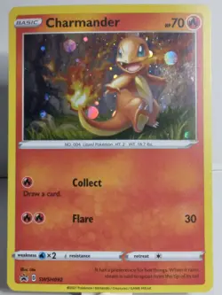 Charmander Pokemon SWSH092 Black Star Promo with HD Cosmos , NM - Image 5