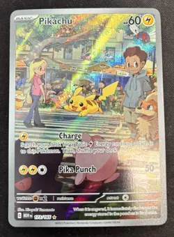Pikachu Illustration Rare 173/165 Holo Scarlet & Violet - 151 Pokemon TCG NM - Image 1