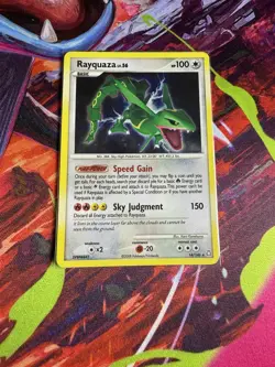 Pokemon Rayquaza 14/146 Legends Awakened Holo Rare Basic 100 HP Sky Judgment - Image 1