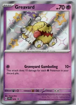 2023-25 Pokemon SV Black Star Promo - SVP EN Greavard VAR #070 - RARE - Image 1