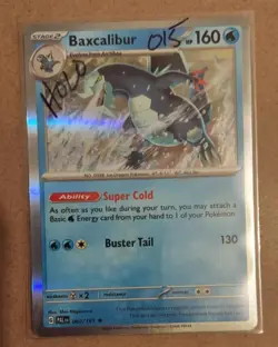 Baxcalibur Cosmos Holo Rare - 060/193 - Paldea Evolved Pokemon 2023 - Image 1
