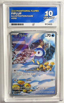Pokemon TCG - Piplup - Phantasmal Flames 098/094 Ace 10 Perfect Subs - Image 3