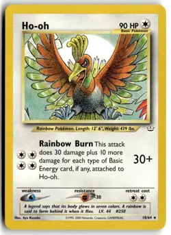 2001 Pokemon - Neo Revelation Ho-oh #18/64 - Image 1