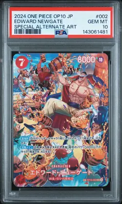 2024 ONE PIECE JPN OP10-ROYAL BLOOD SPECIAL ALTERNATE ART EDWARD NEWGATE PSA 10 - Image 1