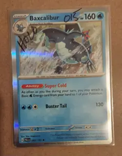 Baxcalibur Cosmos Holo Rare - 060/193 - Paldea Evolved Pokemon 2023 - Image 1