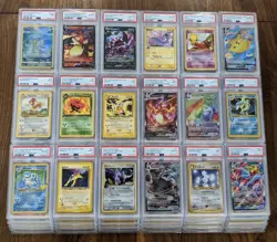 Over 180 Pokemon Card Lot Guaranteed Vintage Holo Rare 1st Edition and PSA Slab - Image 1