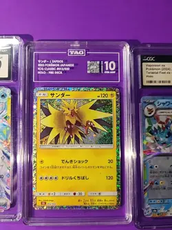 Lot of 3 Graded Japanese Pokemon Cards Tag An Cgc 10/9 - Image 2