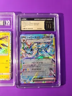 Lot of 3 Graded Japanese Pokemon Cards Tag An Cgc 10/9 - Image 4