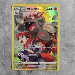 Hisuian Arcanine OC Miscut Error Astral Radiance Pokemon Card TG08/TG30 - Image 5