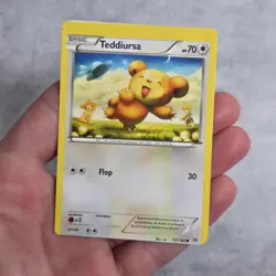 Teddiursa Miscut Error Edge Of Sheet Pokemon Card Breakthrough 121/162 - Image 1
