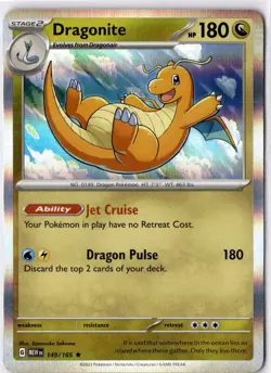 Dragonite 149/165 - Pokemon TCG Scarlet & Violet 151 - Holo Rare Card - Image 1