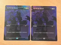 MTG Magic the Gathering 1x Go for the Throat Foil Standard Showdown Promos NM - Image 1