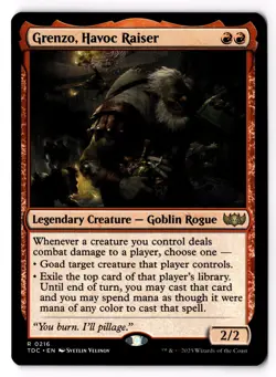 Grenzo, Havoc Raiser 216 Commander: Tarkir: Dragonstorm Normal NM - Image 1