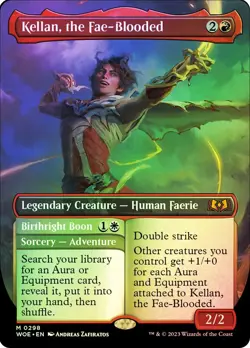 Kellan the Fae-Blooded Foil NM WOE 298 MTG Wilds of Eldraine - Image 1