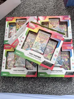 Pokemon First Partner Illustration Collection Series 1 X2 - SEALED AND NEW - Image 1