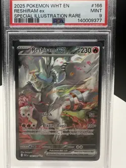 Pokemon Reshiram ex 166/086 Sv: White Flare Illustration Rare Holo 230 HP - Image 1