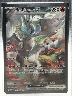 Pokemon Reshiram ex 166/086 Sv: White Flare Illustration Rare Holo 230 HP - Image 5