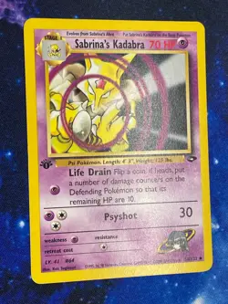 Sabrina's Kadabra 2000 First Edition 58/132 Gym Challenge EN NM WOTC - Image 1