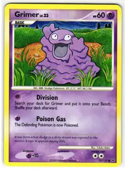 GRIMER 75/127 PLATINUM ENGLISH POKEMON TCG - Image 1