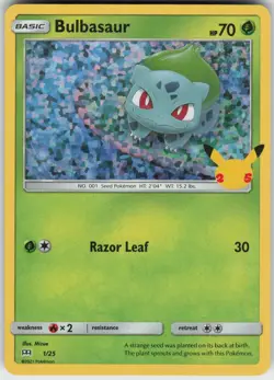 Bulbasaur 001/025 Promo McDonald's 25th Anniversary Promos Pokemon Near Mint - Image 1